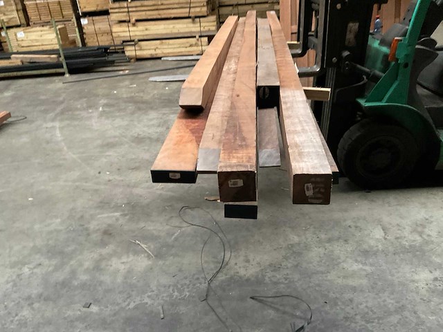 Azobé hardhout tuinpalen diverse maten (9x) - afbeelding 5 van  13