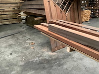 Azobé hardhout tuinpalen diverse maten (9x) - afbeelding 8 van  13