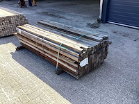 Azobè hardhouten paal 50x50x2000mm (161x) - afbeelding 4 van  5