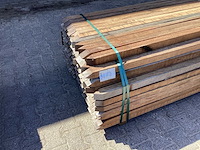 Azobè hardhouten paal 50x50x2000mm (179x) - afbeelding 5 van  5