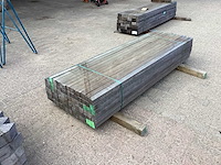 Azobè hardhouten paal 50x50x2000mm (82x) - afbeelding 1 van  5