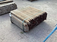 Azobè hardhouten paal 60x60x1000mm (100x) - afbeelding 1 van  3