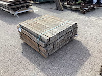 Azobè hardhouten paal 60x60x1000mm (100x) - afbeelding 2 van  6
