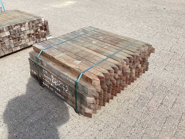 Azobè hardhouten paal 60x60x1000mm (100x) - afbeelding 3 van  6