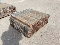 Azobè hardhouten paal 60x60x1000mm (100x) - afbeelding 3 van  6