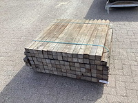 Azobè hardhouten paal 60x60x1000mm (100x) - afbeelding 5 van  6