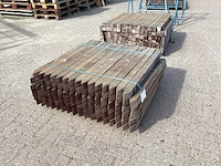Azobè hardhouten paal 60x60x1000mm (100x) - afbeelding 6 van  6