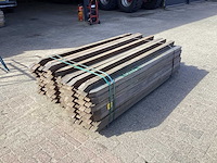 Azobè hardhouten paal 60x60x2000mm (108x) - afbeelding 1 van  6
