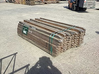 Azobè hardhouten paal 60x60x2000mm (108x) - afbeelding 2 van  6