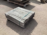 Azobè hardhouten paal 65x65x1000mm (52x) - afbeelding 4 van  5