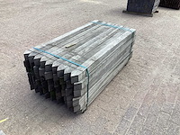 Azobè hardhouten paal 80x80x1500mm (54x) - afbeelding 3 van  5