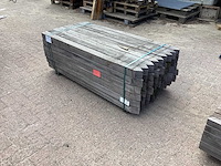 Azobè hardhouten paal 80x80x1500mm (54x) - afbeelding 4 van  5