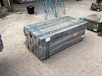 Azobè hardhouten paal 80x80x1500mm (54x) - afbeelding 5 van  5