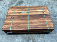 Azobé hardhouten paal gepunt 150x5x5 cm (100x) - afbeelding 4 van  11