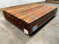 Azobé hardhouten paal gepunt 150x5x5 cm (100x) - afbeelding 7 van  11