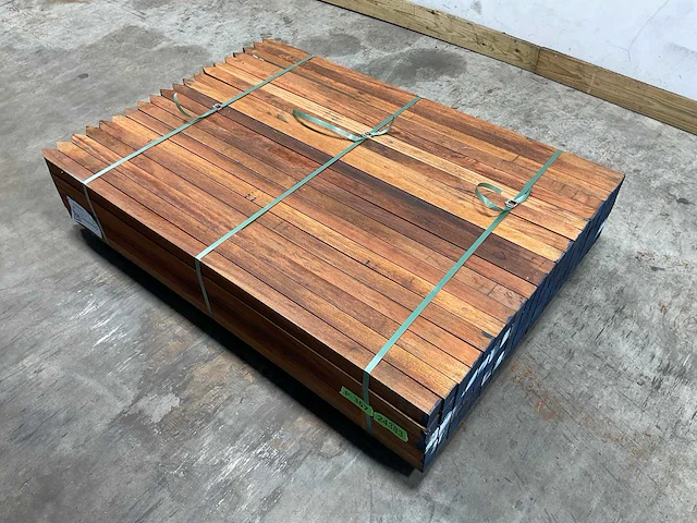 Azobé hardhouten paal gepunt 150x5x5 cm (100x) - afbeelding 1 van  11