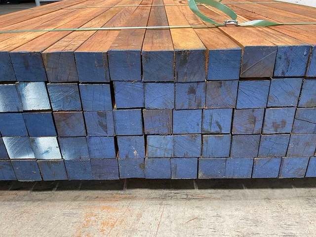 Azobé hardhouten paal gepunt 150x5x5 cm (100x) - afbeelding 2 van  11