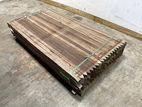 Azobé hardhouten paal gepunt 200x5x5 cm (100x) - afbeelding 1 van  9