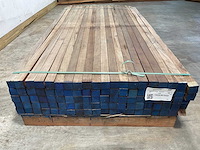Azobé hardhouten paal gepunt 200x5x5 cm (100x) - afbeelding 7 van  9