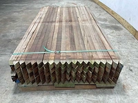 Azobé hardhouten paal gepunt 200x5x5 cm (100x) - afbeelding 5 van  9
