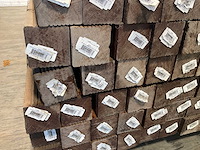 Azobé hardhouten paal geschaafd gepunt 180x6,5x6,5 cm (84x) - afbeelding 4 van  6