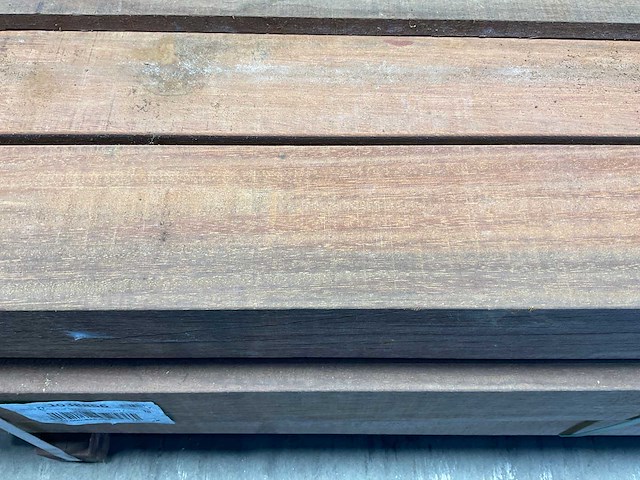 Azobé hardhouten paal met diamantkop 300x14x14 cm (18x) - afbeelding 7 van  8