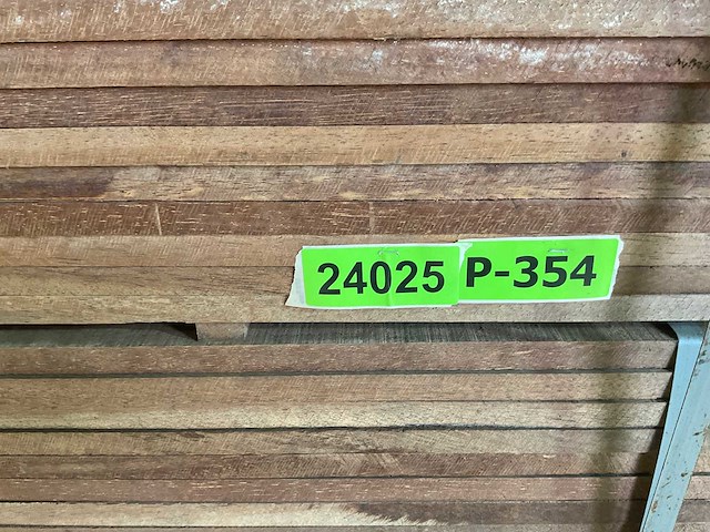 Azobé hardhouten plank 250x10x2 cm (50x) - afbeelding 1 van  2