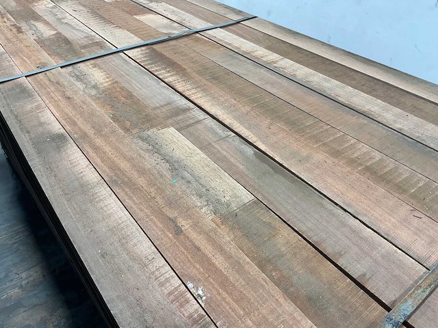Azobé hardhouten plank 250x10x2 cm (50x) - afbeelding 4 van  7