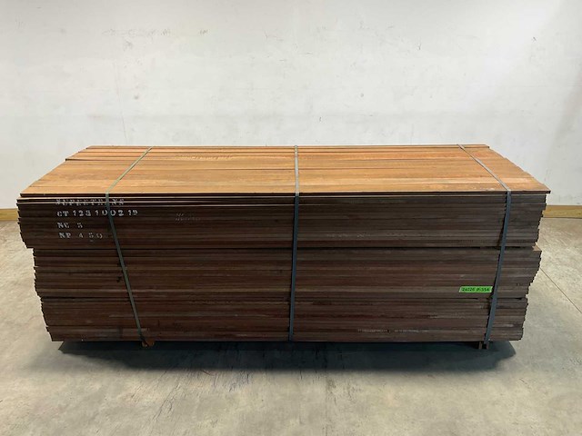 Azobé hardhouten plank 300x10x2 cm (50x) - afbeelding 2 van  7