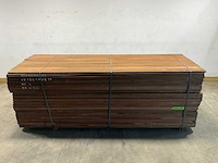 Azobé hardhouten plank 300x10x2 cm (50x) - afbeelding 2 van  7