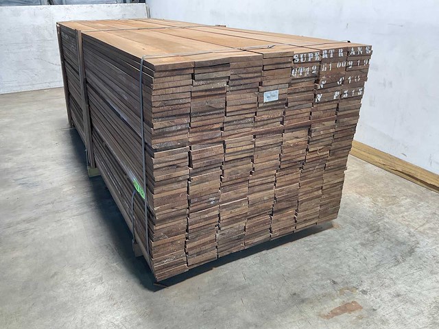 Azobé hardhouten plank 300x15x2 cm (35x) - afbeelding 4 van  7