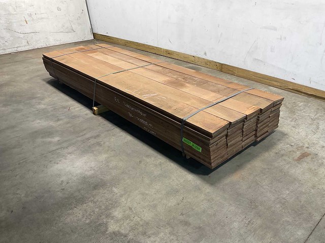 Azobé hardhouten plank 300x20x2 cm (35x) - afbeelding 1 van  2
