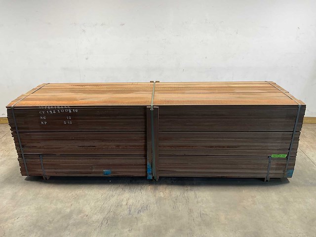 Azobé hardhouten plank 350x15x2 cm (35x) - afbeelding 1 van  5