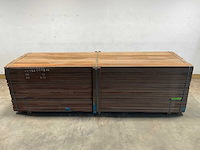 Azobé hardhouten plank 350x15x2 cm (35x) - afbeelding 1 van  5