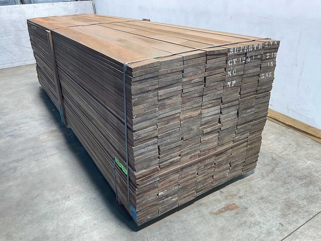 Azobé hardhouten plank 350x15x2 cm (35x) - afbeelding 2 van  5