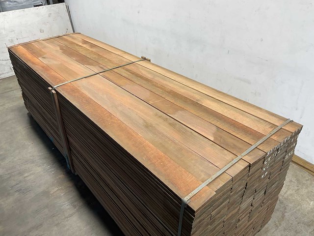Azobé hardhouten plank 350x15x2 cm (35x) - afbeelding 3 van  5
