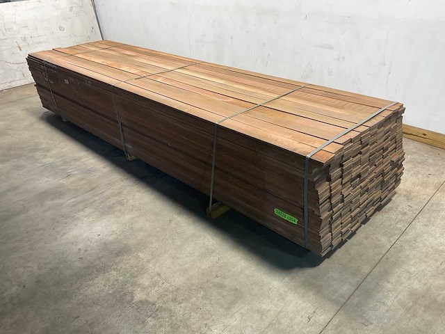 Azobé hardhouten plank 400x10x2 cm (50x) - afbeelding 2 van  7