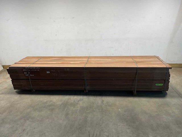 Azobé hardhouten plank 400x10x2 cm (50x) - afbeelding 1 van  7