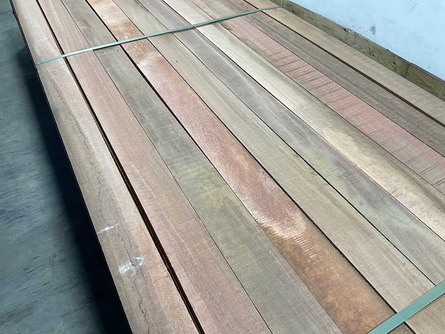 Azobé hardhouten plank 400x10x2 cm (50x) - afbeelding 4 van  7