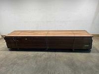 Azobé hardhouten plank 400x10x2 cm (50x) - afbeelding 2 van  7