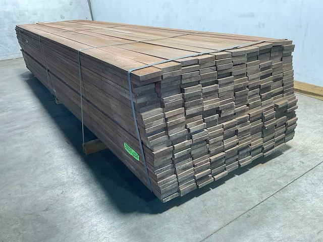 Azobé hardhouten plank 400x10x2 cm (50x) - afbeelding 2 van  3