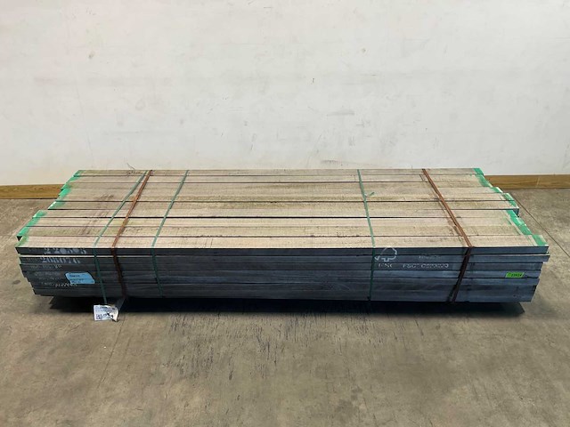 Azobé hardhouten regel fijnbezaagd 300x10x5 cm (100x) - afbeelding 1 van  6