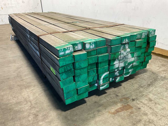 Azobé hardhouten regel fijnbezaagd 300x10x5 cm (100x) - afbeelding 4 van  6