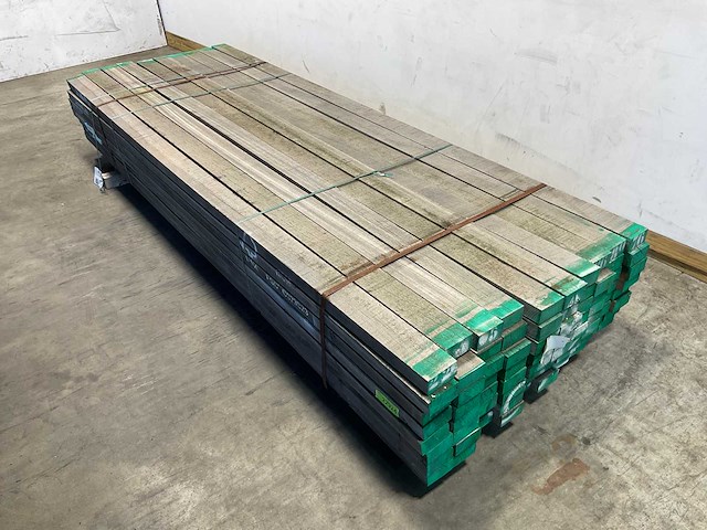 Azobé hardhouten regel fijnbezaagd 300x10x5 cm (100x) - afbeelding 2 van  6
