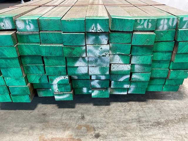 Azobé hardhouten regel fijnbezaagd 300x10x5 cm (100x) - afbeelding 5 van  6