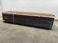 Azobé hardhouten regel geschaafd 350x9x4,5 cm (66x) - afbeelding 1 van  7