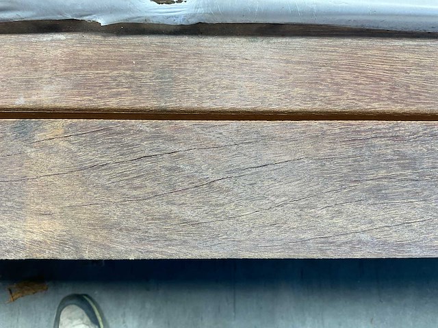 Azobé hardhouten regel geschaafd 350x9x4,5 cm (66x) - afbeelding 2 van  7