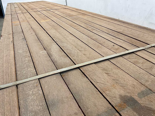 Azobé hardhouten tuinpaal fas 500x7x7 cm (42x) - afbeelding 3 van  7