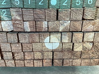 Azobé hardhouten tuinpaal fas 500x7x7 cm (42x) - afbeelding 6 van  7