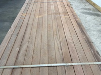 Azobé hardhouten tuinpaal fas 500x7x7 cm (42x) - afbeelding 1 van  4